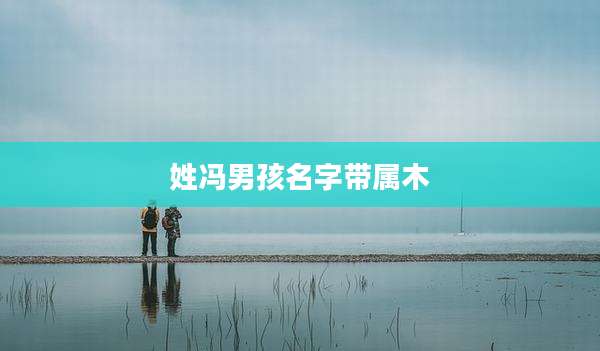 姓冯男孩名字带属木