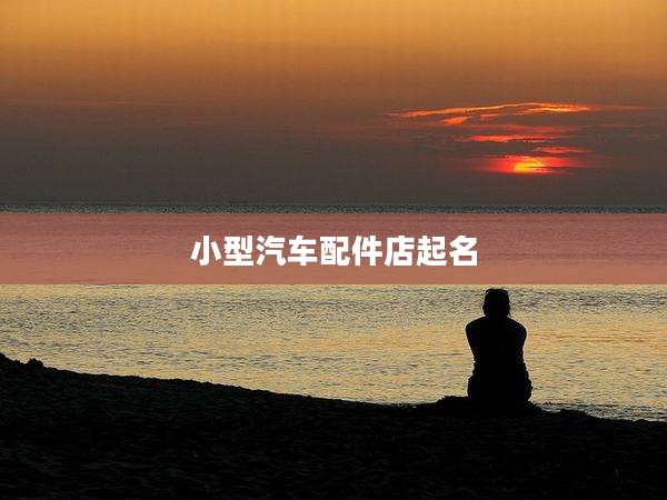 小型汽车配件店起名
