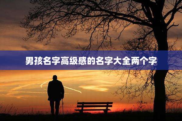 男孩名字高级感的名字大全两个字