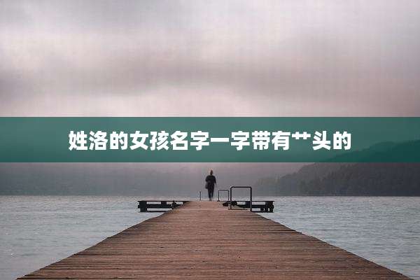 姓洛的女孩名字一字带有艹头的