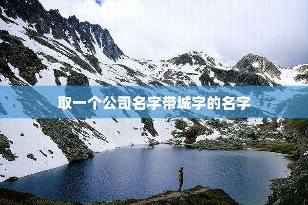 取一个公司名字带城字的名字