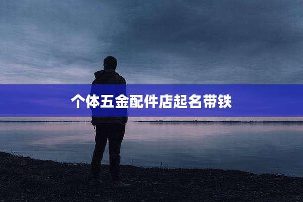 个体五金配件店起名带铁