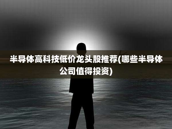 半导体高科技低价龙头股推荐(哪些半导体公司值得投资)