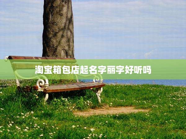 淘宝箱包店起名字丽字好听吗