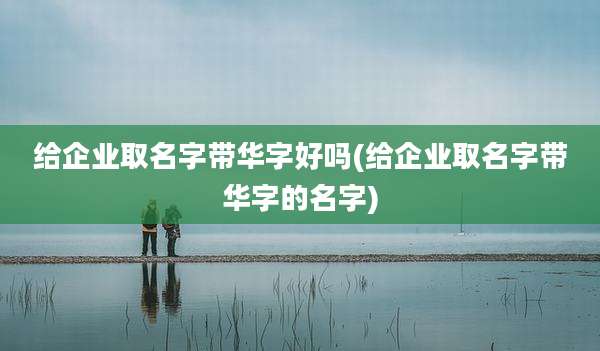 给企业取名字带华字好吗(给企业取名字带华字的名字)