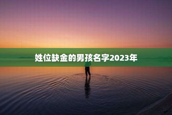 姓位缺金的男孩名字2023年