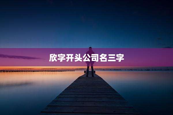 欣字开头公司名三字