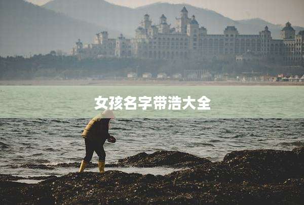 女孩名字带浩大全