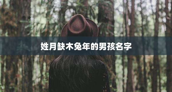 姓月缺木兔年的男孩名字