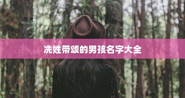 冼姓带颂的男孩名字大全