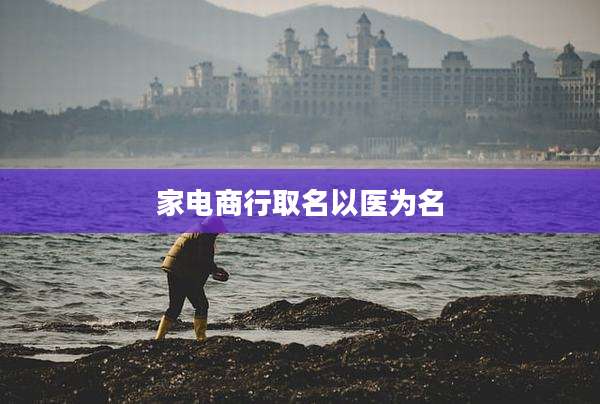 家电商行取名以医为名