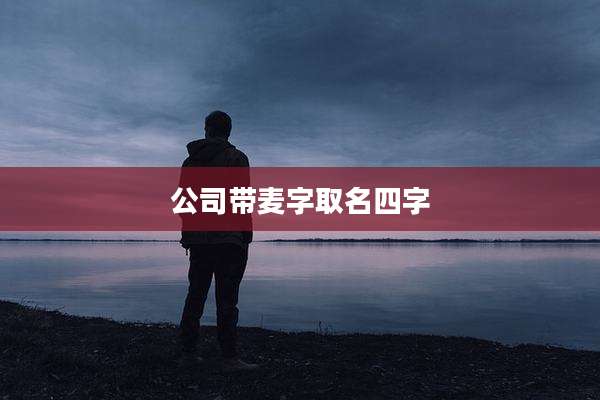 公司带麦字取名四字