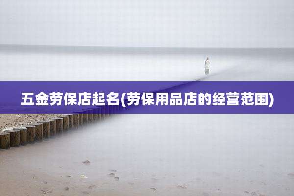 五金劳保店起名(劳保用品店的经营范围)