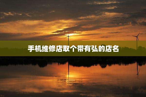 手机维修店取个带有弘的店名