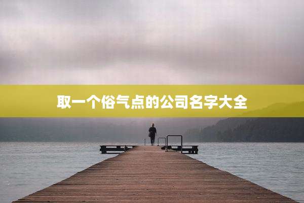 取一个俗气点的公司名字大全