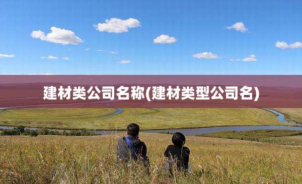 建材类公司名称(建材类型公司名)