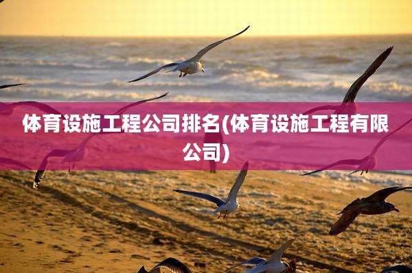 体育设施工程公司排名(体育设施工程有限公司)