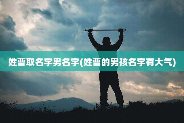 姓曹取名字男名字(姓曹的男孩名字有大气)