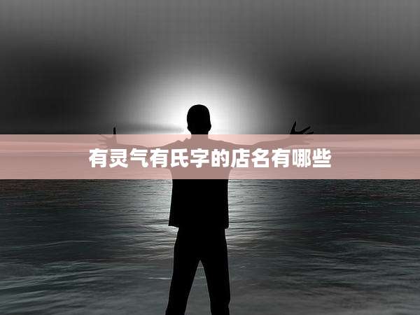 有灵气有氏字的店名有哪些