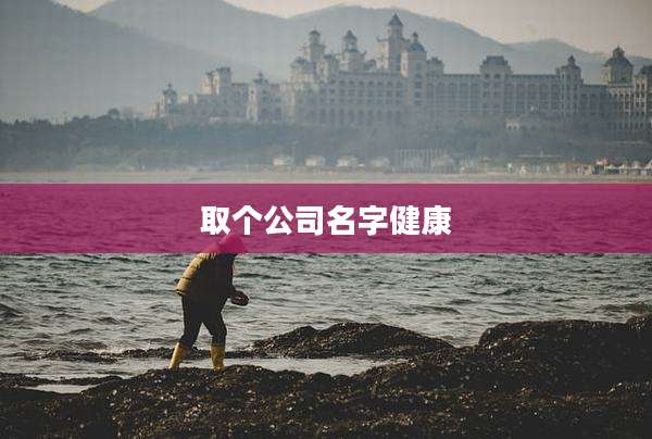 取个公司名字健康
