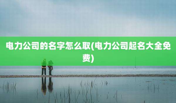 电力公司的名字怎么取(电力公司起名大全免费)