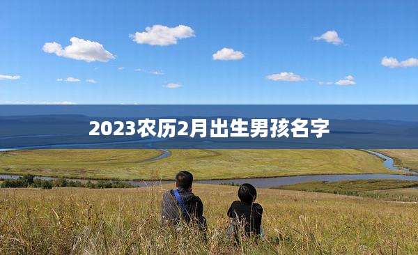 2023农历2月出生男孩名字
