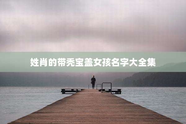 姓肖的带秃宝盖女孩名字大全集