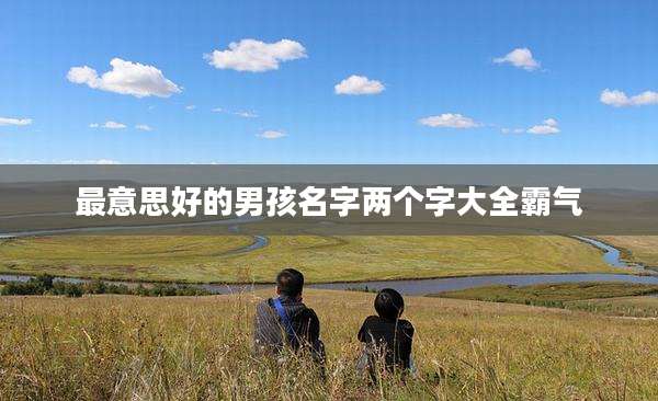 最意思好的男孩名字两个字大全霸气