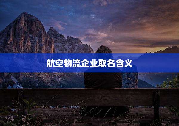 航空物流企业取名含义