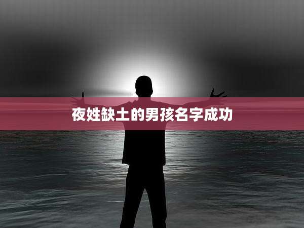 夜姓缺土的男孩名字成功
