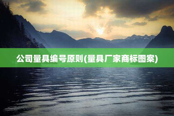 公司量具编号原则(量具厂家商标图案)