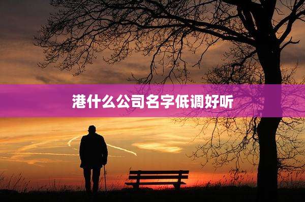 港什么公司名字低调好听