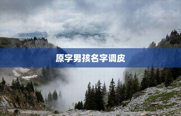原字男孩名字调皮