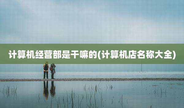 计算机经营部是干嘛的(计算机店名称大全)