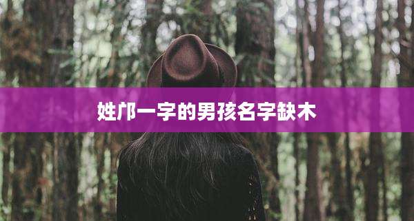 姓邝一字的男孩名字缺木