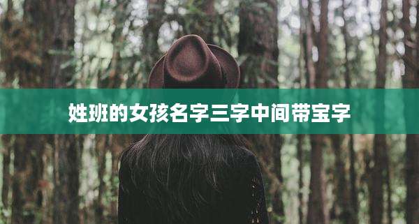 姓班的女孩名字三字中间带宝字