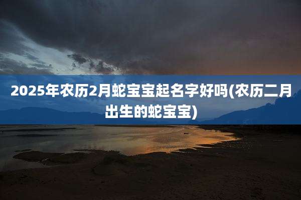 2025年农历2月蛇宝宝起名字好吗(农历二月出生的蛇宝宝)