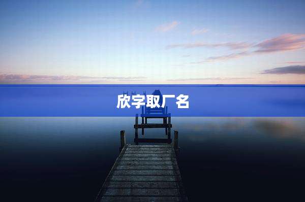 欣字取厂名