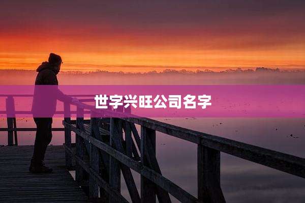 世字兴旺公司名字