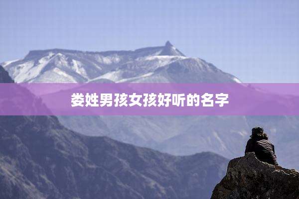 娄姓男孩女孩好听的名字