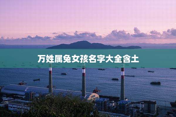 万姓属兔女孩名字大全含土