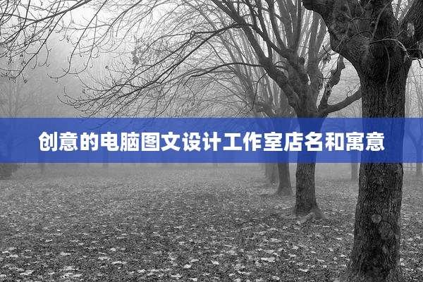 创意的电脑图文设计工作室店名和寓意