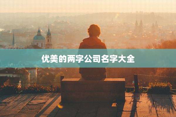优美的两字公司名字大全