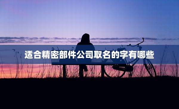 适合精密部件公司取名的字有哪些