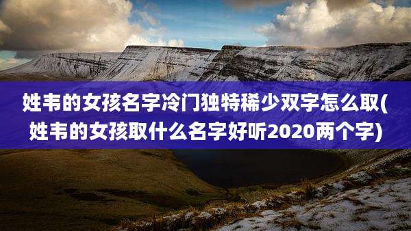 姓韦的女孩名字冷门独特稀少双字怎么取(姓韦的女孩取什么名字好听2020两个字)