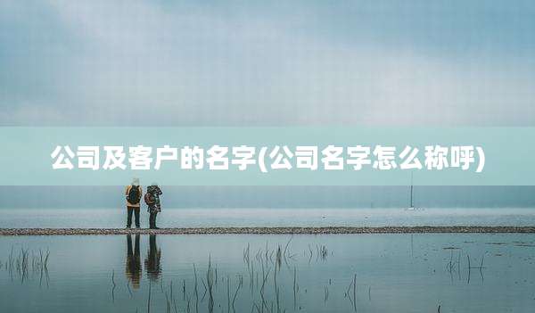 公司及客户的名字(公司名字怎么称呼)