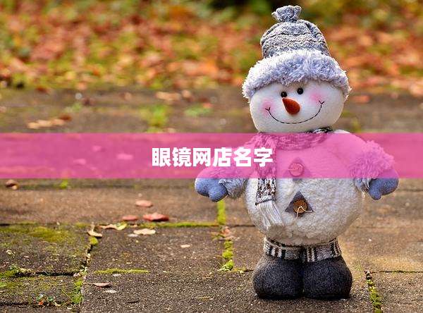 眼镜网店名字