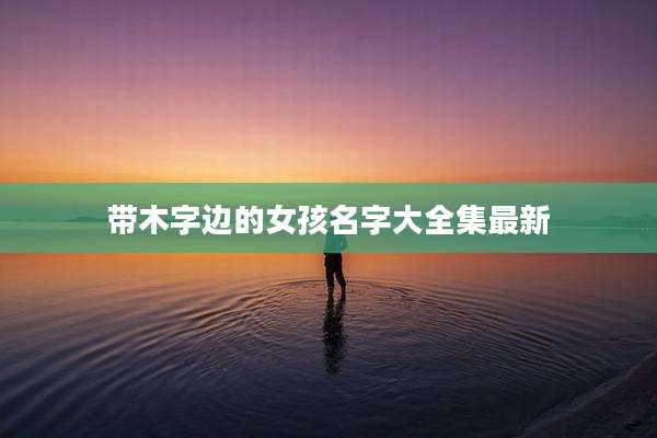带木字边的女孩名字大全集最新
