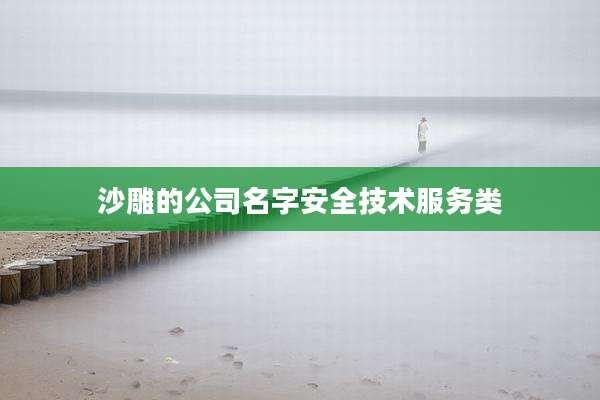 沙雕的公司名字安全技术服务类