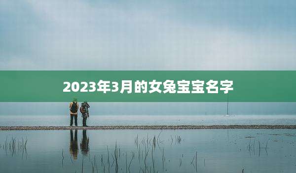 2023年3月的女兔宝宝名字